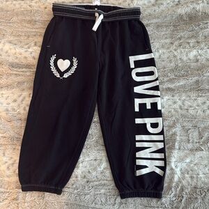 Victoria’s Secret PINK joggers, black, size XS